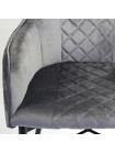 Кресло FORZA (mod.5175-2) металл/вельвет, серый/черный
