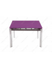 Стол стеклянный Кубо (Cubo) 100 фиолетовый