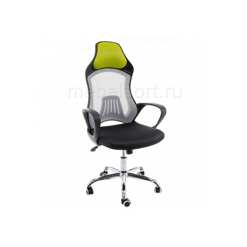 Компьютерное кресло Атлант (Atlant) белое / черное / зеленое