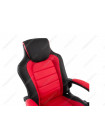 Компьютерное кресло Кадис (Kadis) темно-красное / черное
