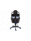 Компьютерное кресло Рыцарь (Knight) черное / голубое