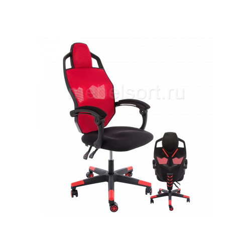 Компьютерное кресло Рыцарь (Knight) черное / красное