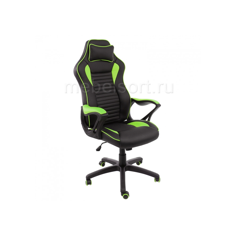 Компьютерное кресло Леон (Leon) черное / зеленое