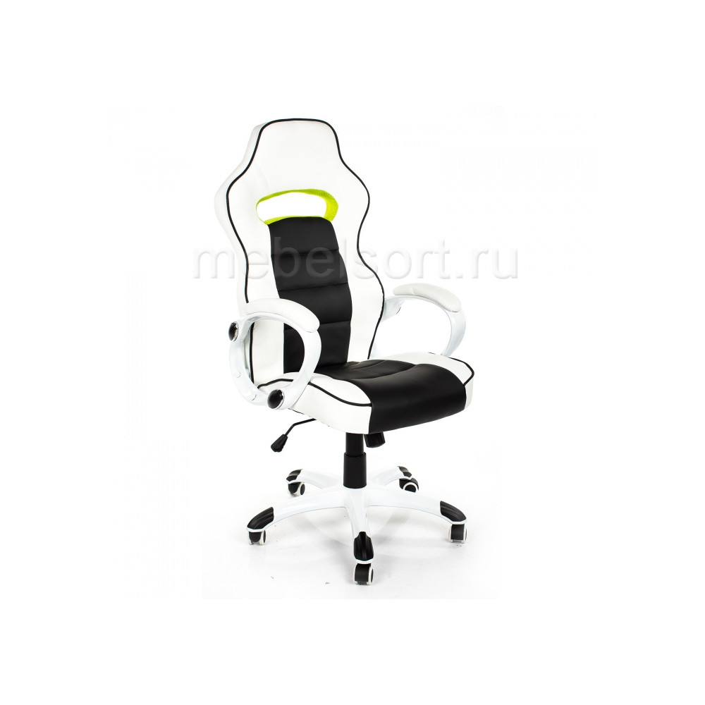 Офисное кресло Лидер (Lider) черно-белое