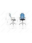 Компьютерное кресло Локал (Local) черное / голубое
