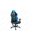 Компьютерное кресло Райсер (Racer) черное / голубое