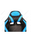 Компьютерное кресло Райсер (Racer) черное / голубое